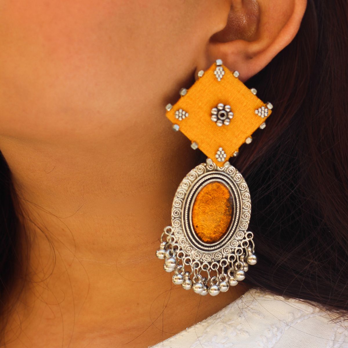 Yellow Monochrome Earrings